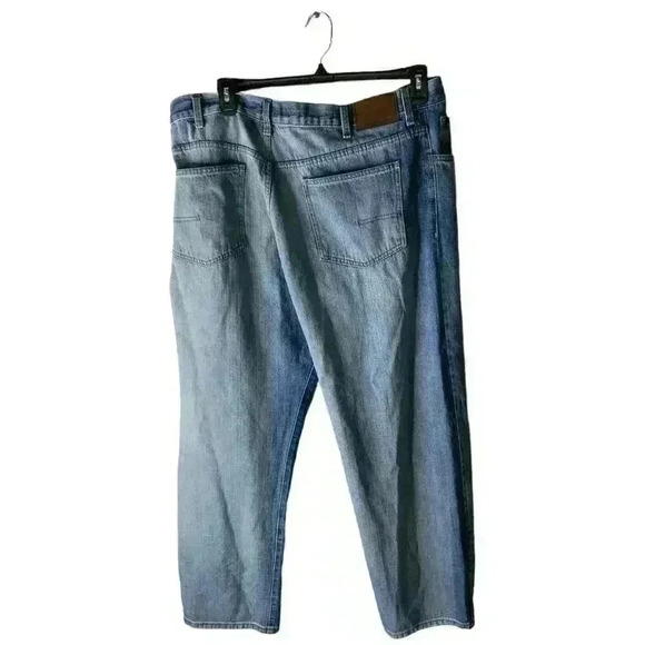 Calvin Klein Jeans Straight Denim Jeans Men Size 40 Light Wash Zip Fly Blue - Picture 2 of 12